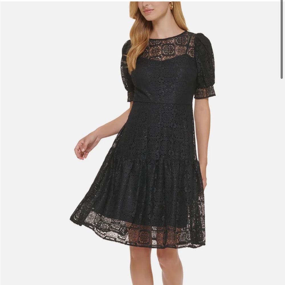 Calvin Klein Womens Lace Cocktail Dress